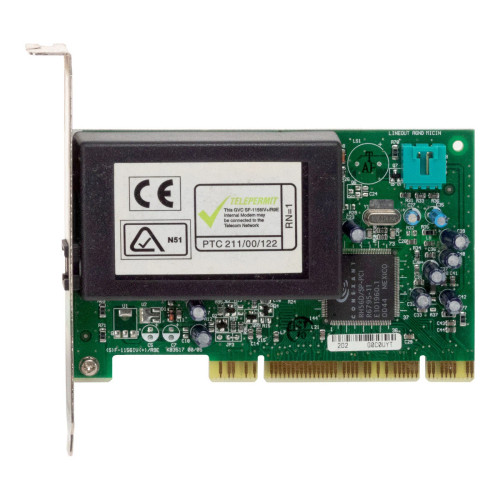 مودم داخلی GVC SF-1156IV(+)/R9E 56K PCI برای اتصال Dial-Up و فکس ۱۰۰ درصد سلامت | فروشگاه آران پی سی