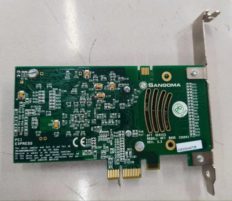 کارت دیجیتال VoIP برند Sangoma مدل A102 PCIe مناسب مراکز تماس و خطوط E1/T1 ۱۰۰ درصد سلامت | فروشگاه آران پیسی