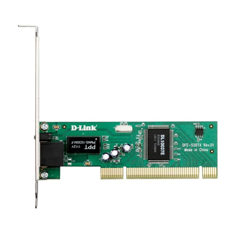 کارت شبکه اینترنال دی لینک D-Link DFE-520TX PCI مناسب افزایش پورت شبکه کامپیوتر 100 درصد سلامت 7 روز مهلت تست | فروشگاه آران پی سی
