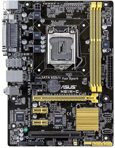 مادربرد H81MC سوکت LGA1150 مناسب پردازنده‌های نسل چهارم اینتل ۱۰۰ درصد سلامت + ۷ روز مهلت تست | فروشگاه آران پی سی