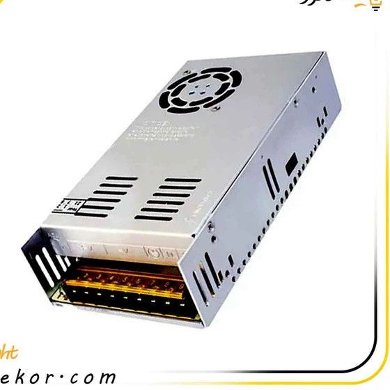 منبع تغذیه سوئیچینگ ۱۲ ولت ۳۰ آمپر استوک مناسب دوربین مداربسته، تابلو LED، دستگاه CNC و تجهیزات صنعتی 100٪ سلامت | فروشگاه آران پی سی