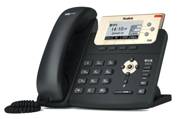 تلفن تحت شبکه یالینک Yealink SIP-T23G سه خط مناسب سیستم VoIP و شبکه ۱۰۰ در صد سلامت + ۷ روز مهلت تست + |فروشگاه آران پی سی